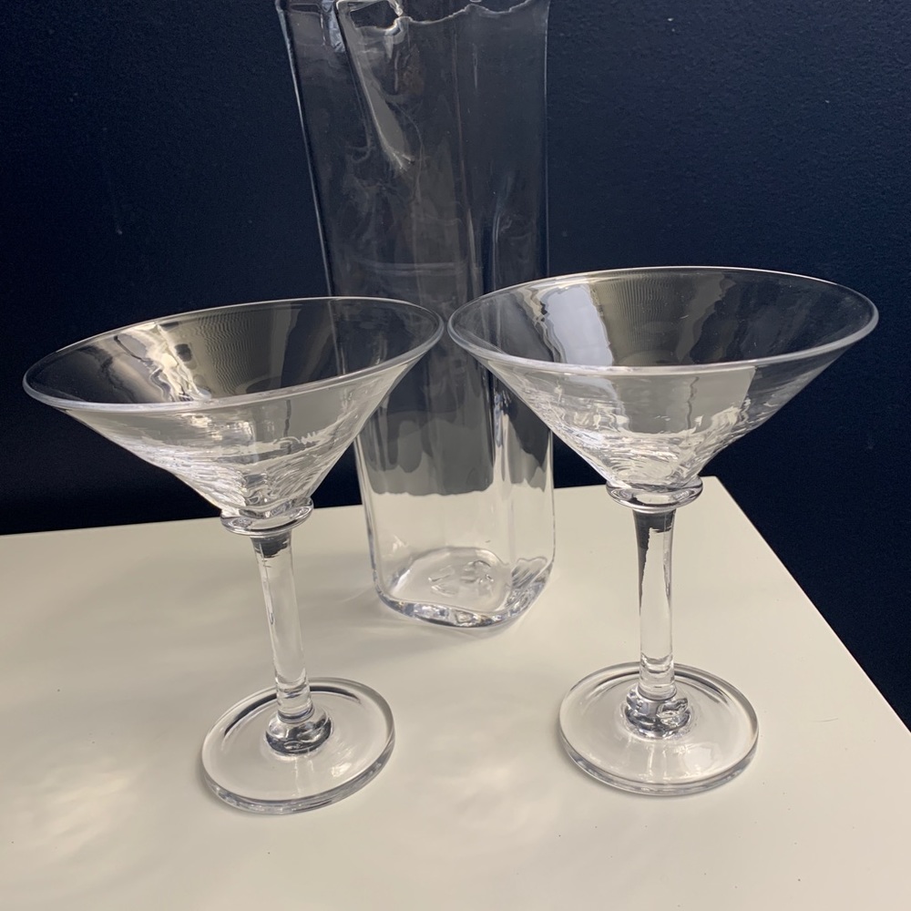 Simon Pearce Cocktail Glass set (signed)